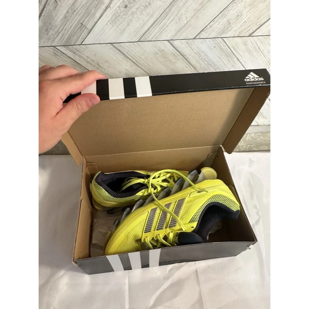 Adidas Springblade Ignite Mens Shoes 10 Neon Yellow Black Shoes LIGHT DAMAGED